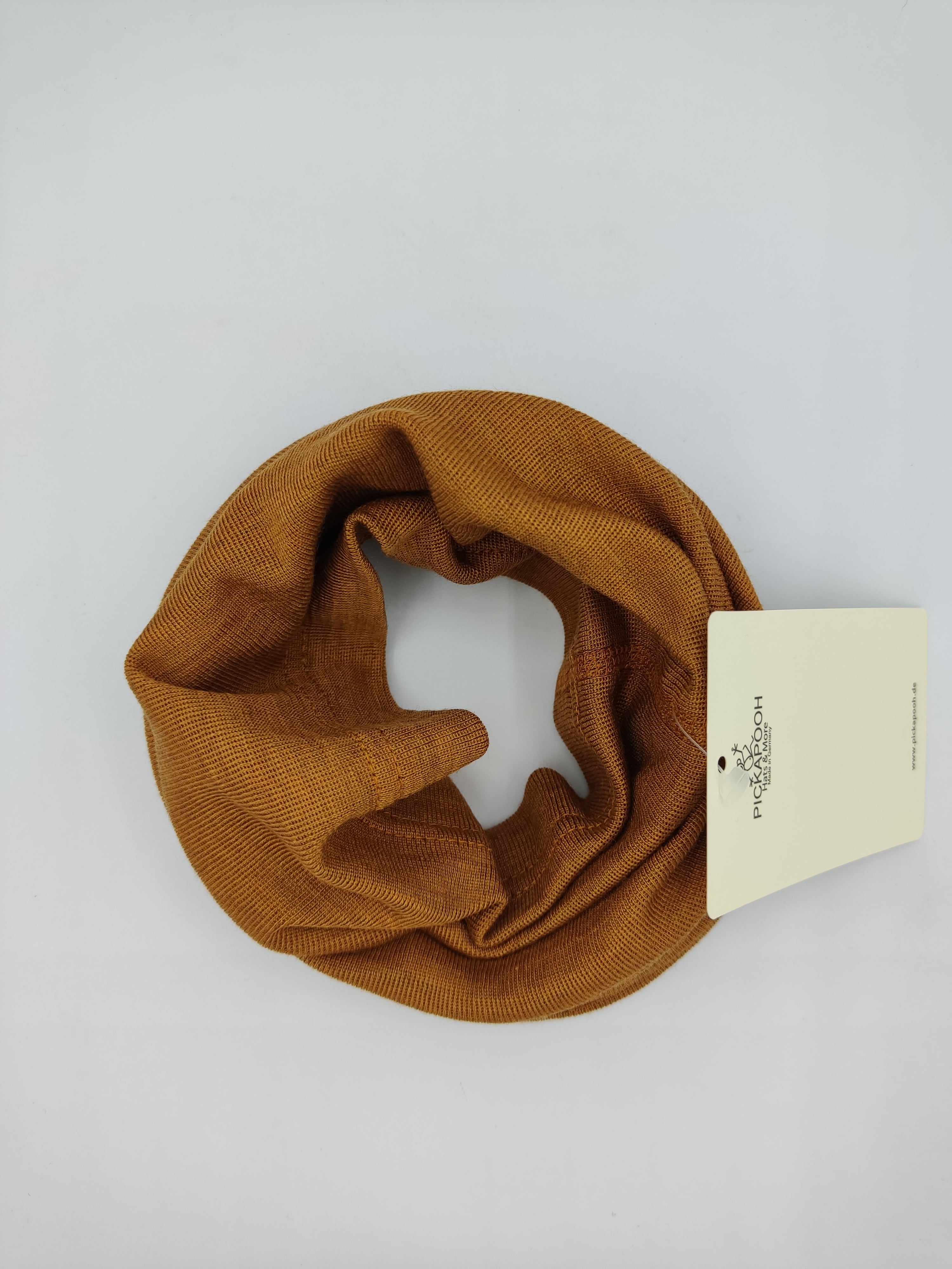 Scaldacollo in lana e seta per bambino e adulto // tinta unita Ruggine